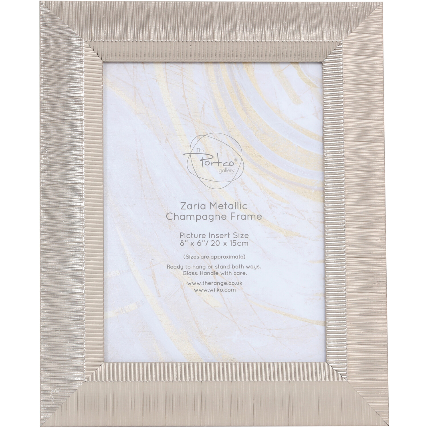 Zaria Metallic Champagne Frame - Gold / 8x6in Image 1