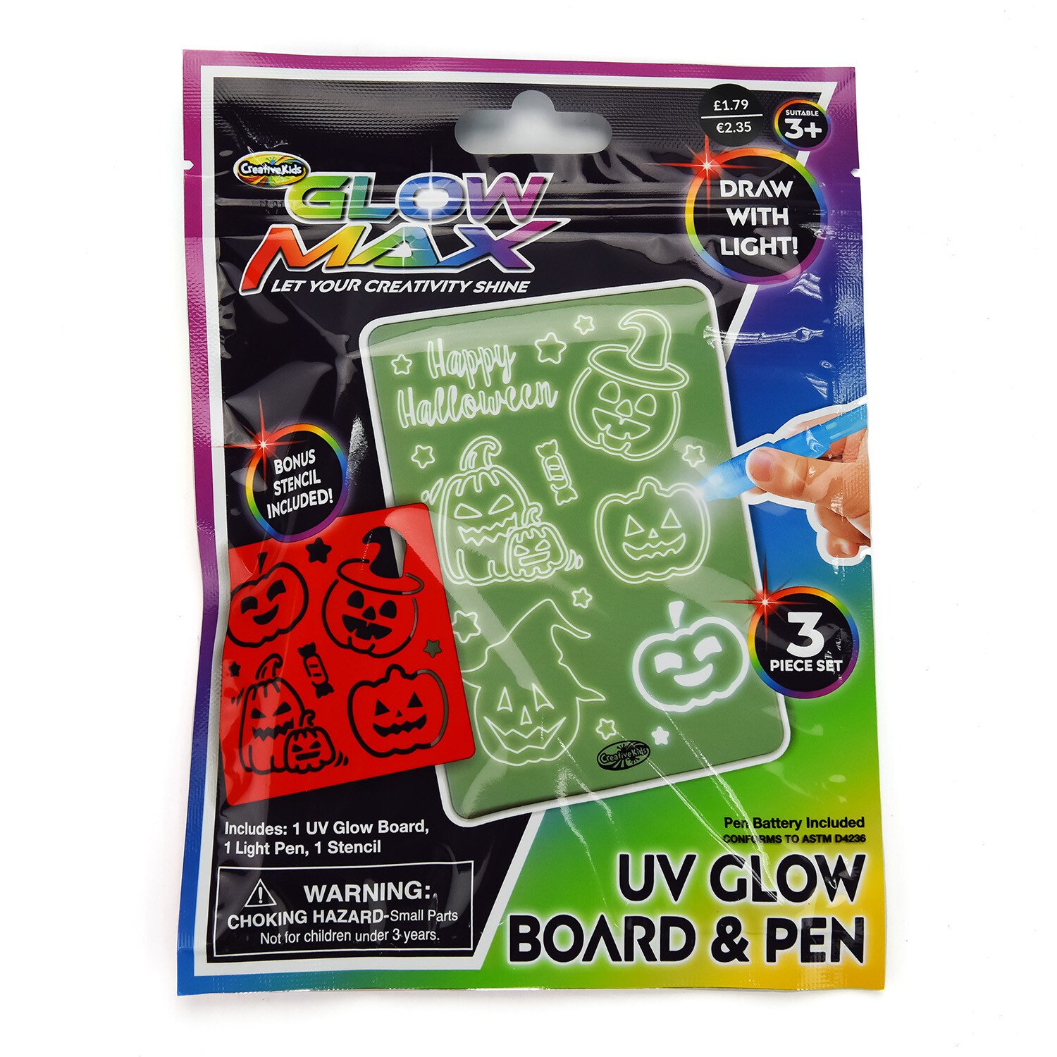 Glow Max UV Glow Board and Pen Image 1
