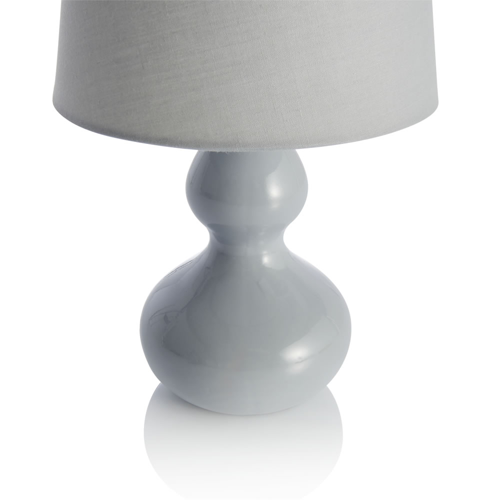 Wilko Grey Ceramic Table Lamp Image 3