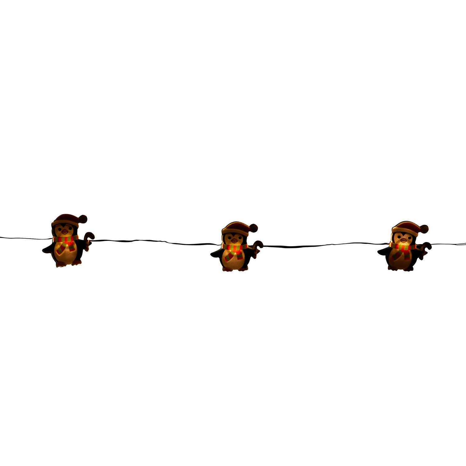 20 LED Christmas Penguin String Light Image 3