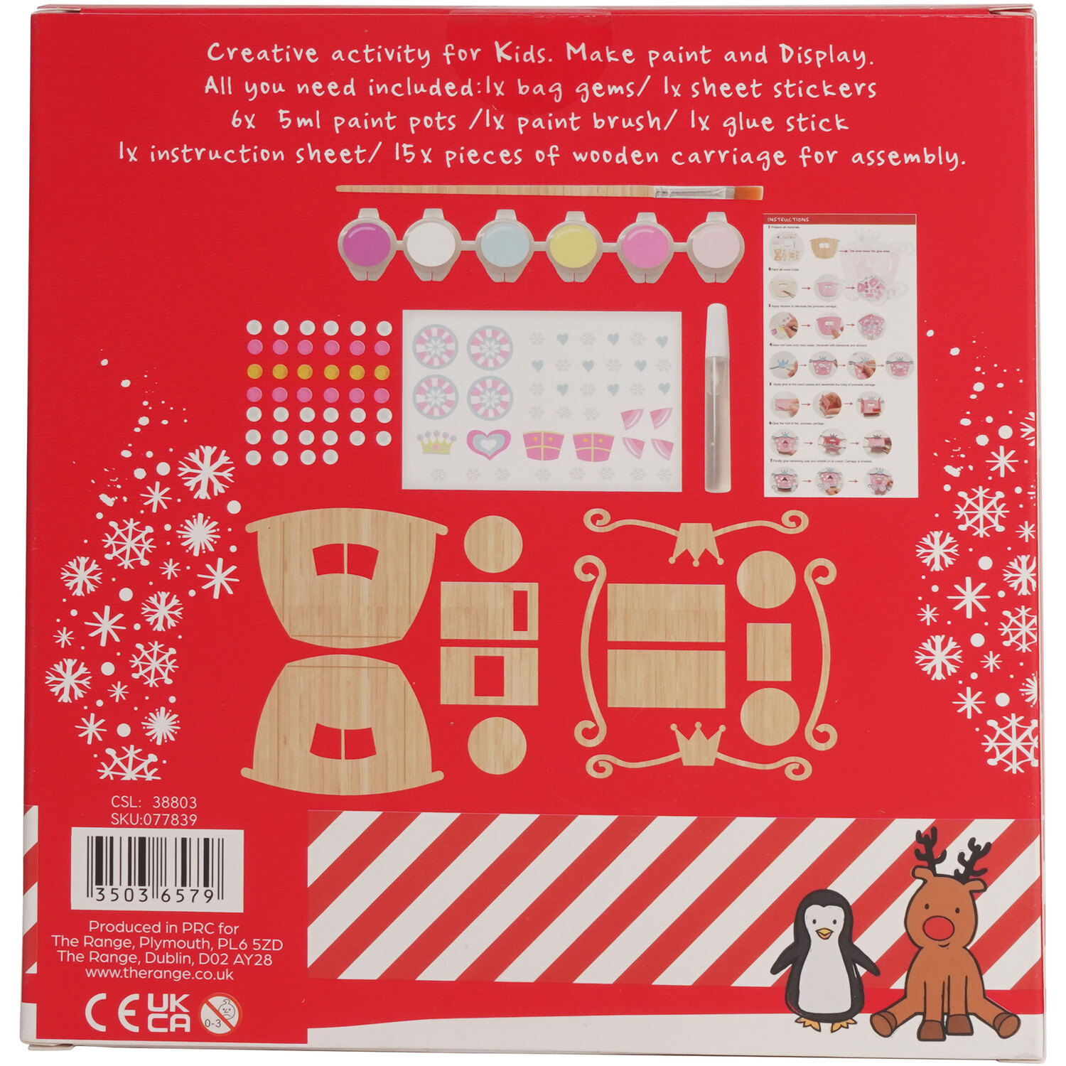 Crafty Club Make Your Own Christmas Princess Carriage - Pink Image 2