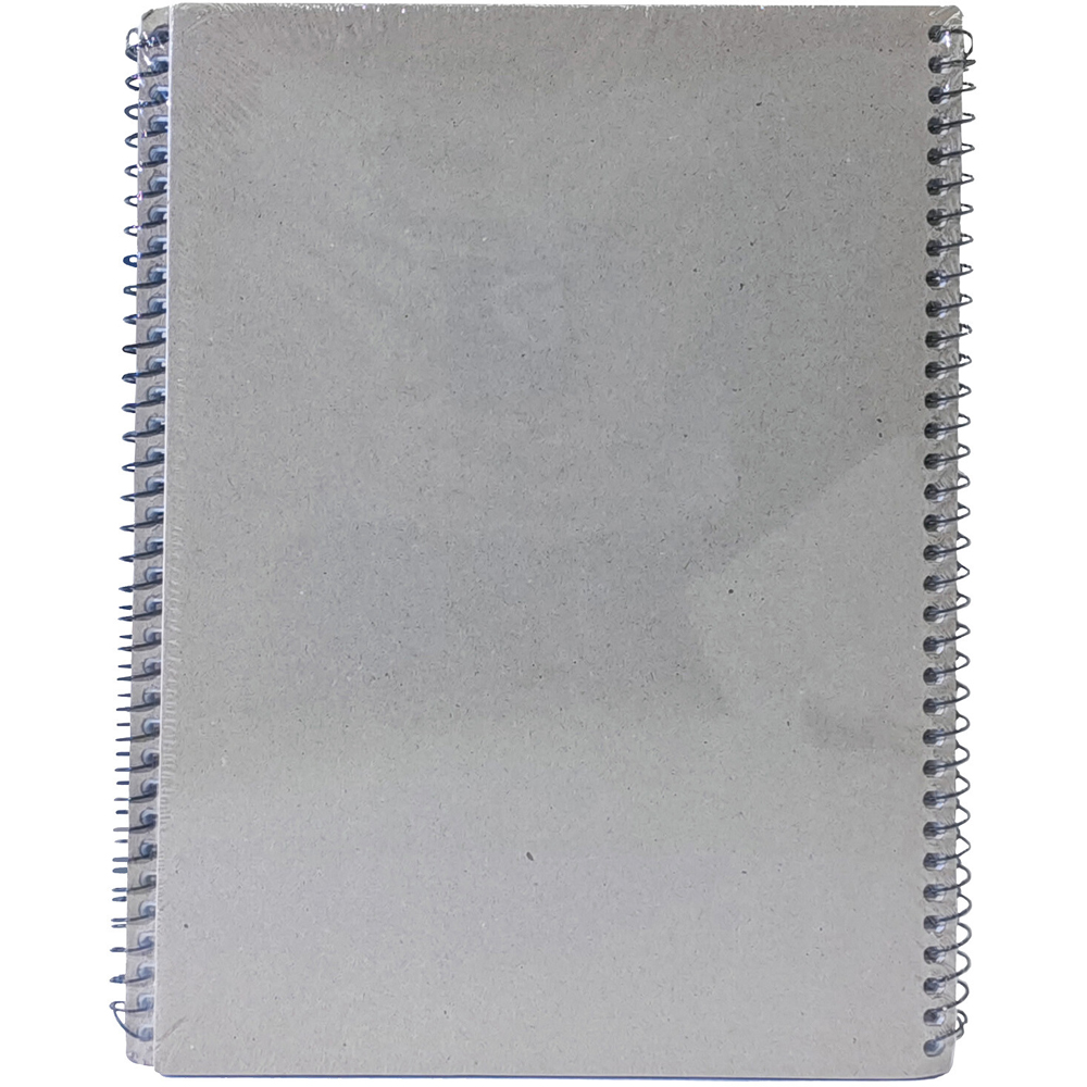 Pack of 5 Ruled Spiral Soft Cover Notebooks Grey Image 3