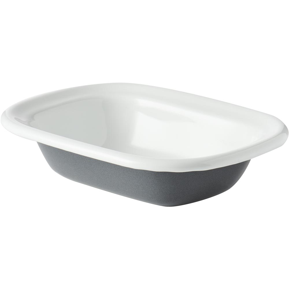 Wilko 14 x 10cm Enamel Single Portion Dish Image 2