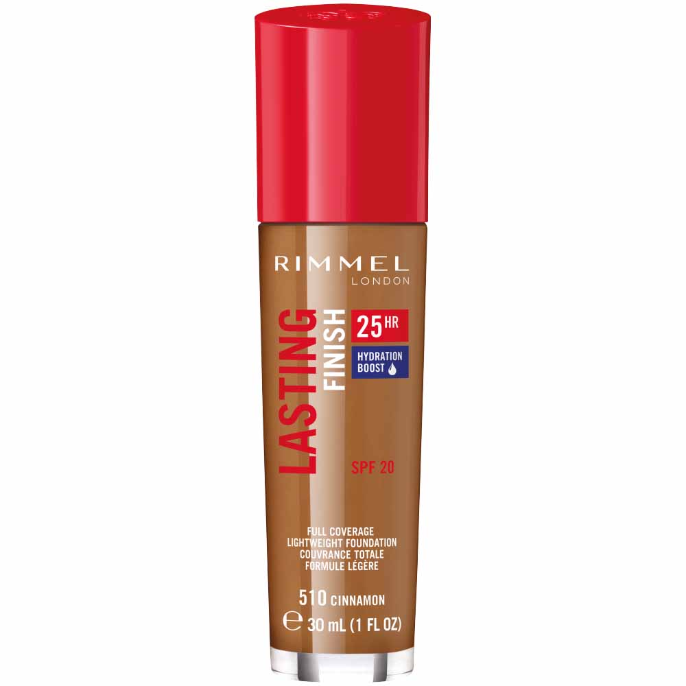 Rimmel Lasting Finish 25 Hour Foundation 510 Cinnamon 30ml Image 1