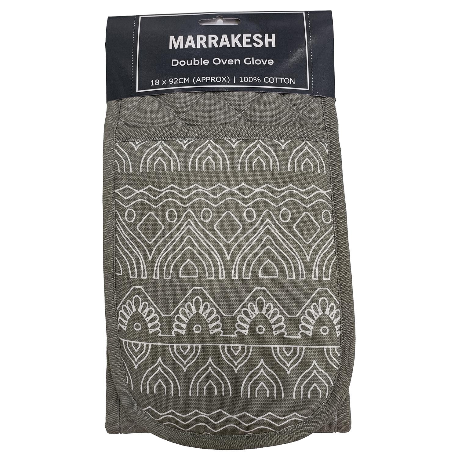Neutral Marrakesh Double Oven Glove Image