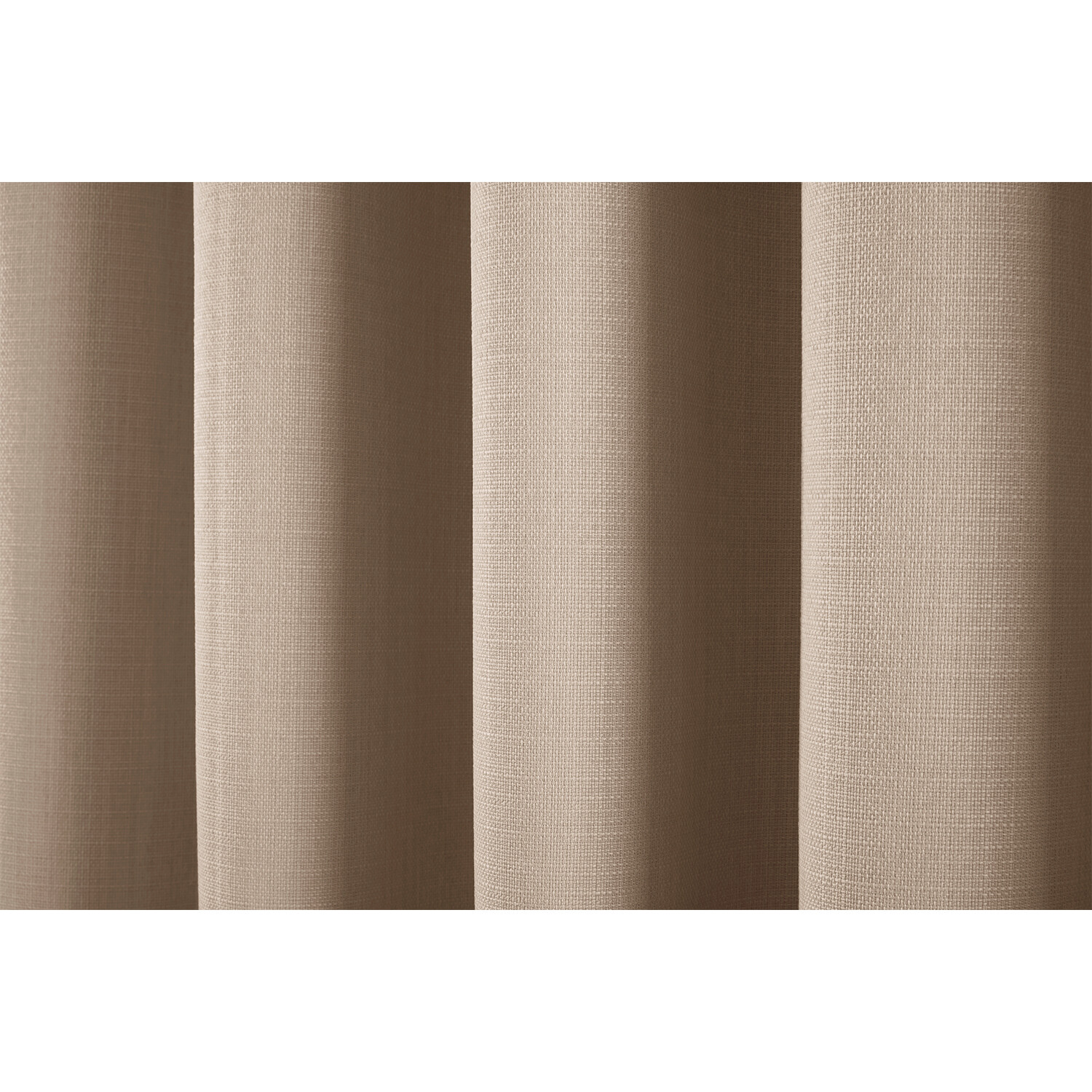 Divante Hoxton Natural Blackout Eyelet Curtains 168 x 137cm Image 4