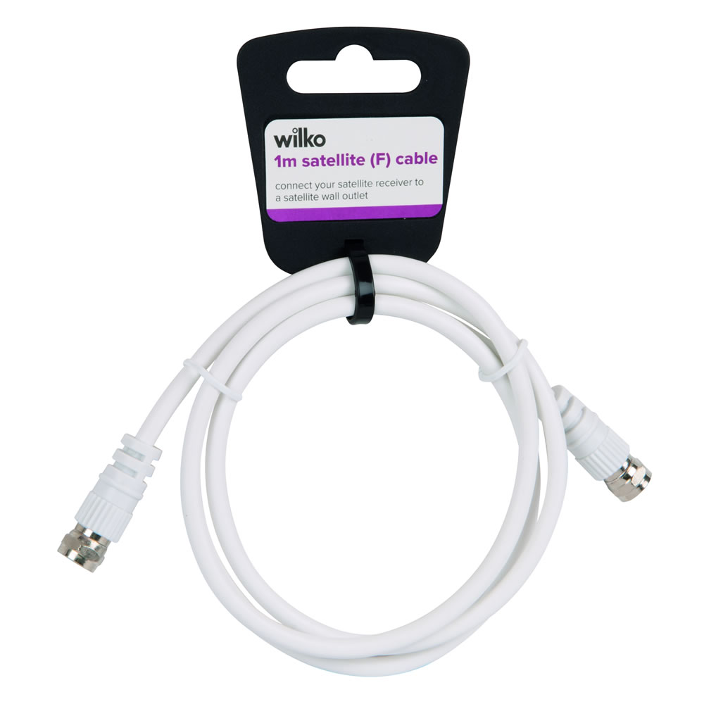 Wilko 1m Satellite F Cable Wilko