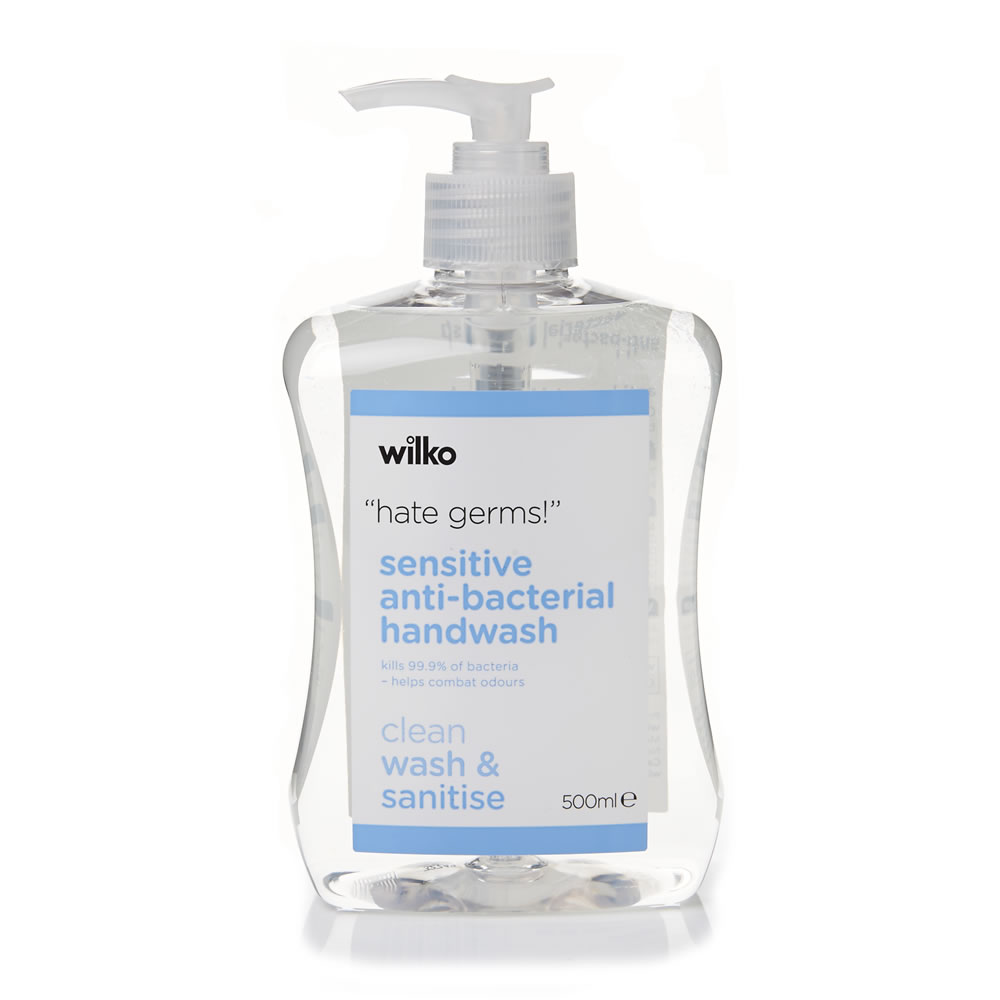 Wilko Antibacterial Sensitive Hand Wash 500ml Wilko
