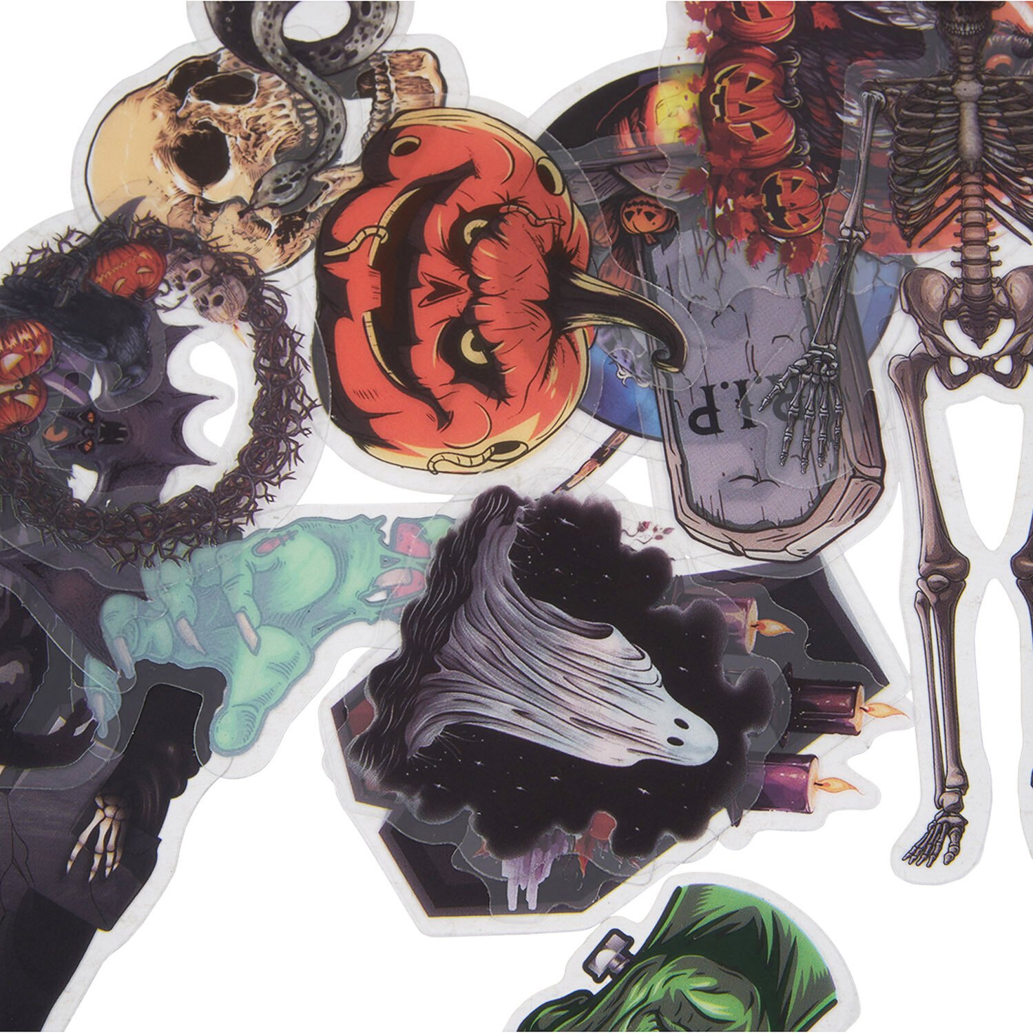 Pack of 18 Halloween Scrapbook Stickers - Multicolour Image 3