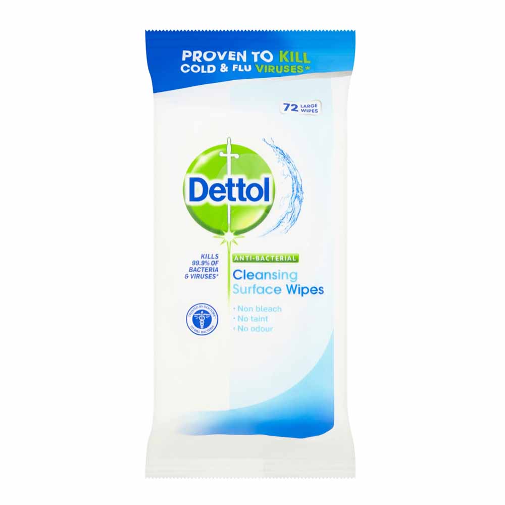 Dettol Original Surface Cleanser Wipes 72 Pack Image 1
