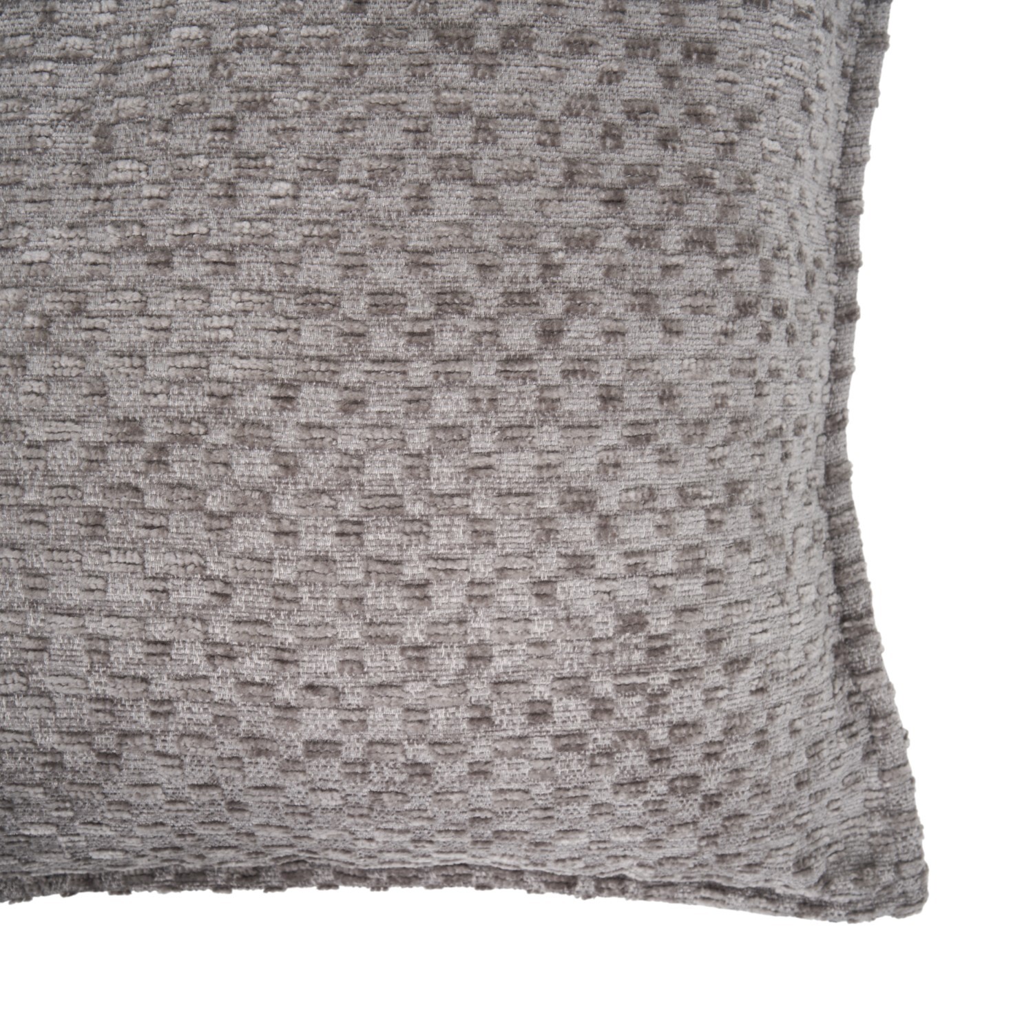 Pack of 2 Odette Chenille Cushion Covers Grey Image 3