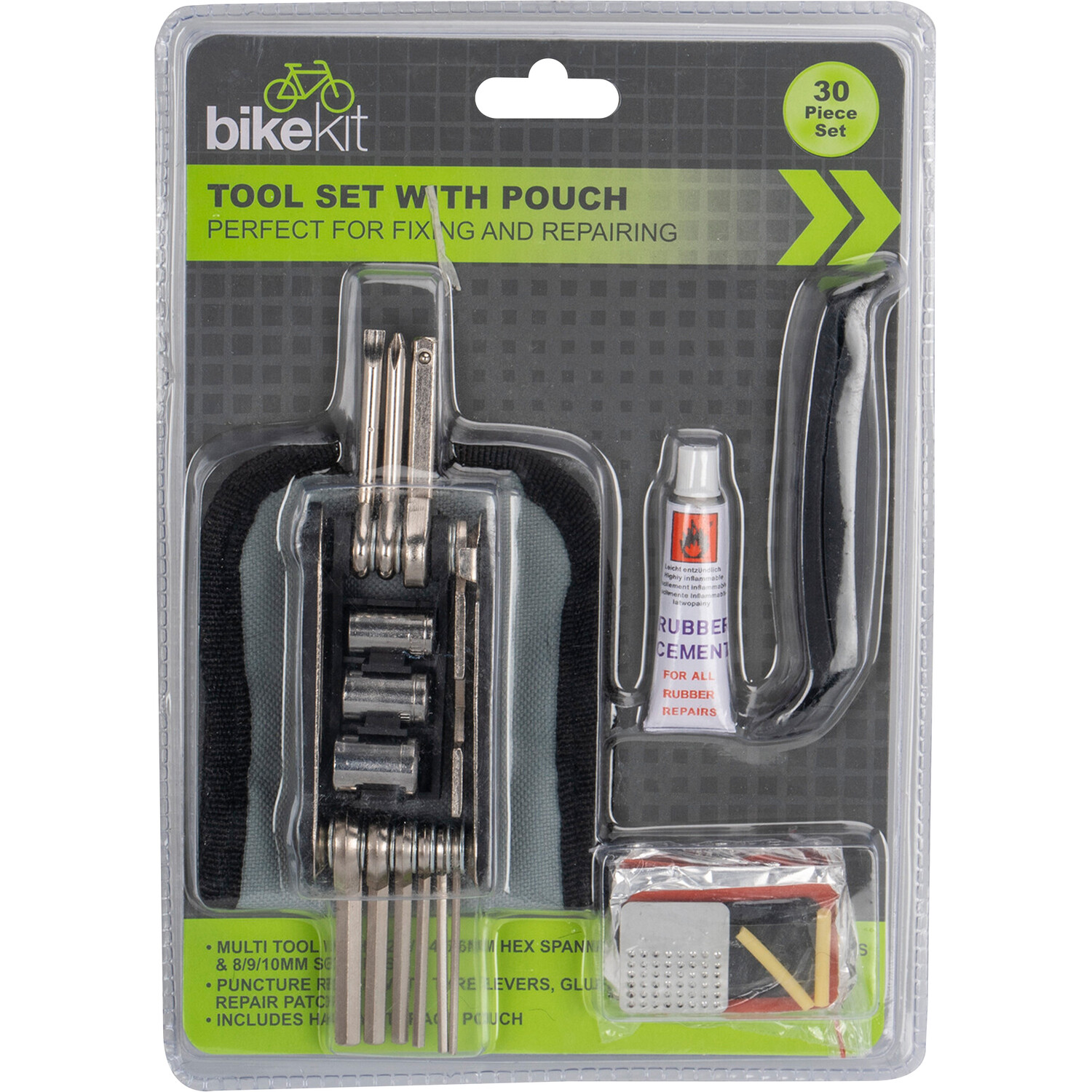 30 Piece Bike Tool Set With Pouch Image