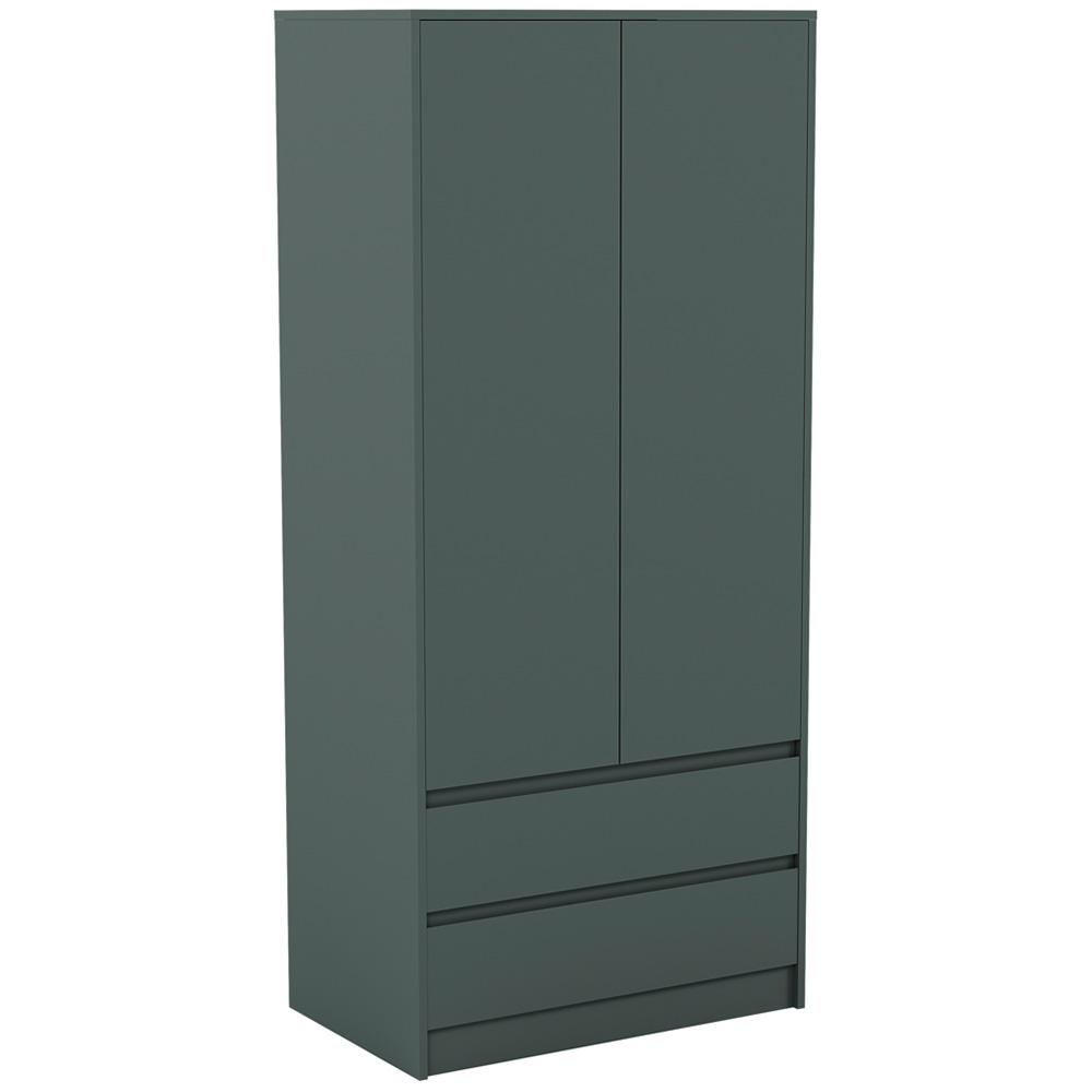 Vida Designs Denver Jasper Green 2 Door 2 Drawer Wardrobe Image 2