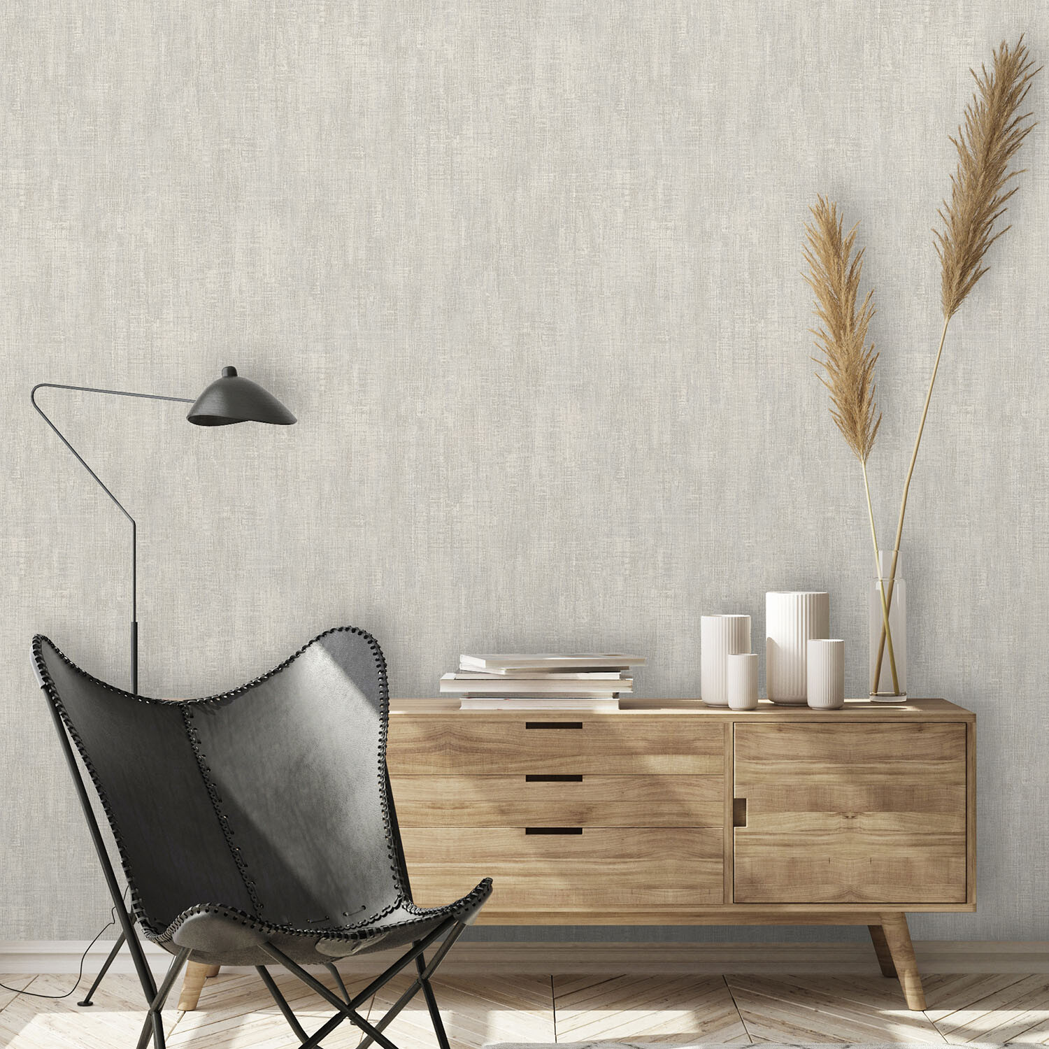 Painted Weave Neutral Wallpaper Neutral Image 2