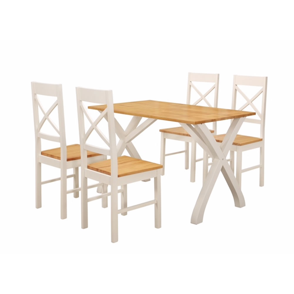 Normandy Dining Table with 4 Chairs Image 1