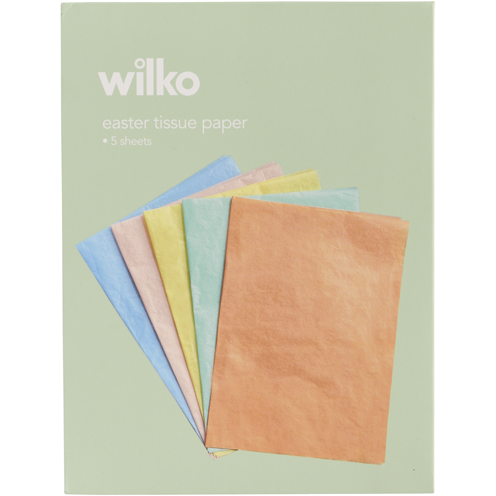 Wilko Easter Tissue Paper 5 Pack Image 1