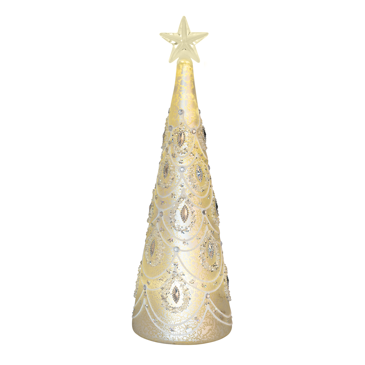 Decadent Bronze Jewel Glass Cone Image 2