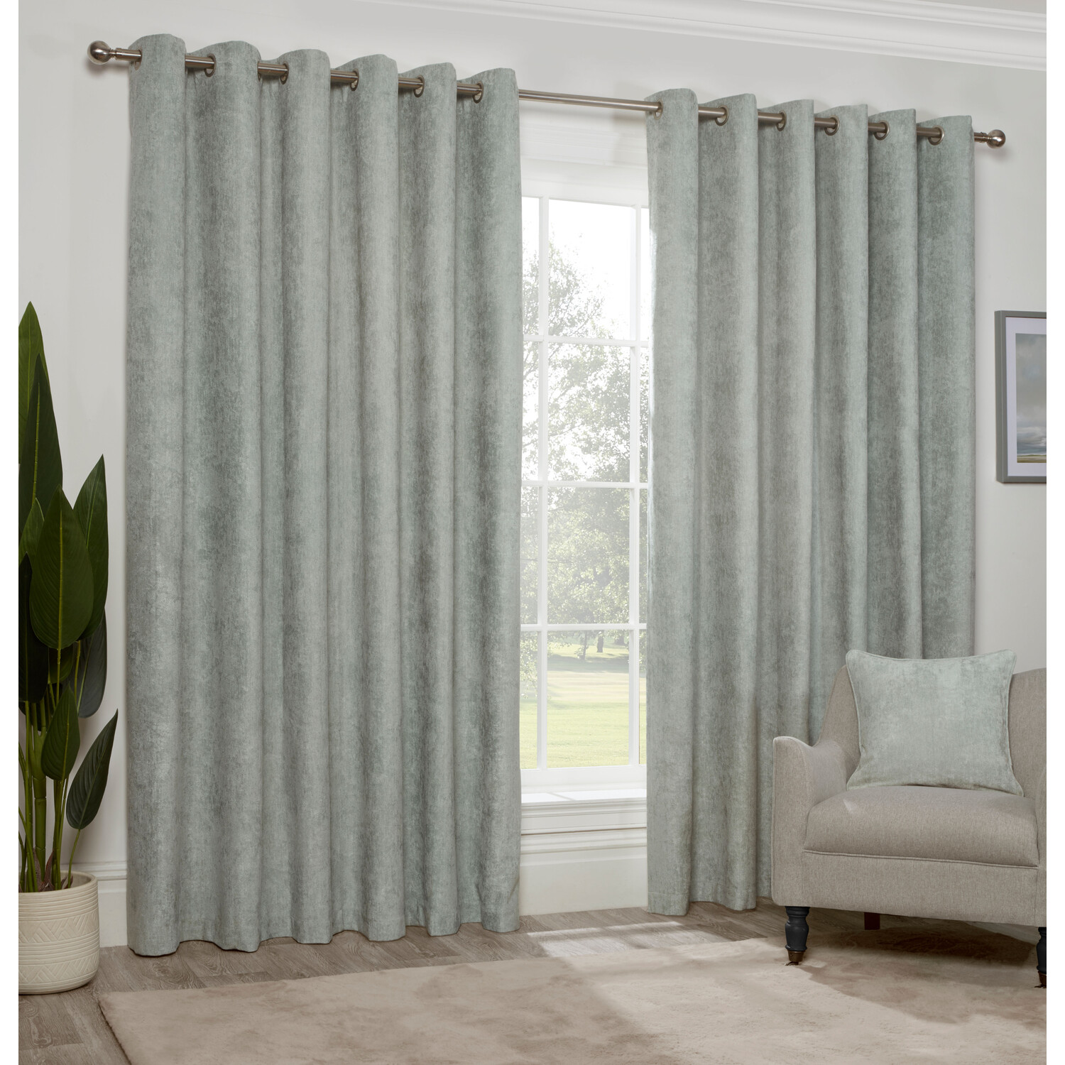 Divante Alden Sage Thermal Curtains 229 x 229cm Image 2