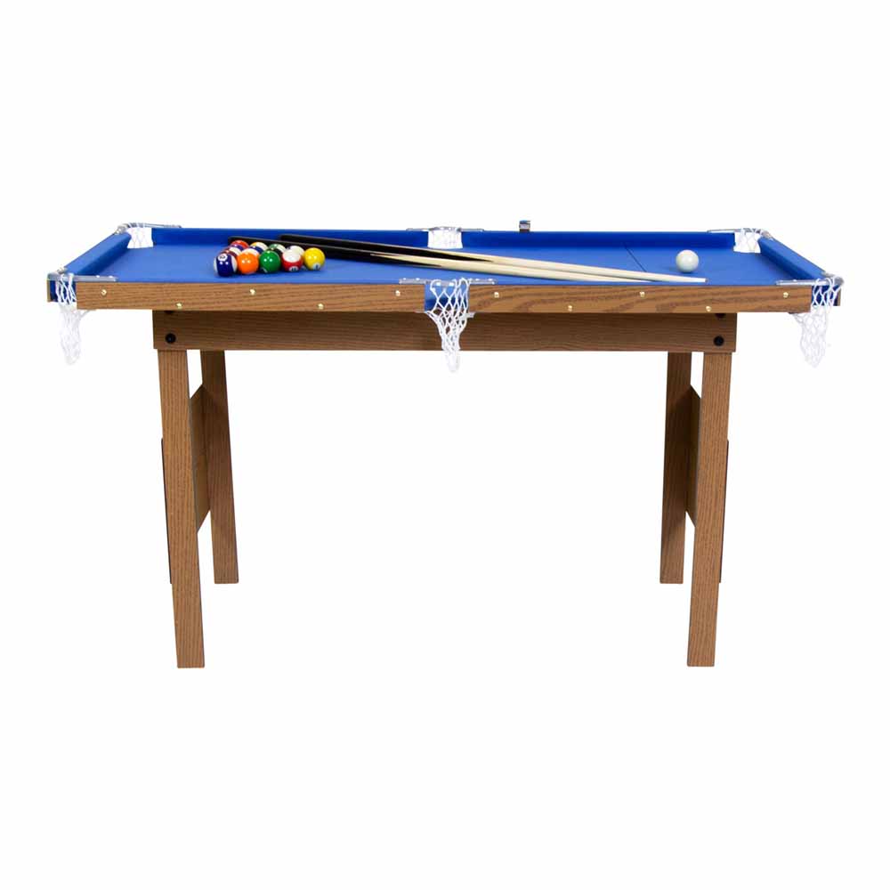 Kids 4ft 2 in 1 Snooker Pool Games Table Image 2