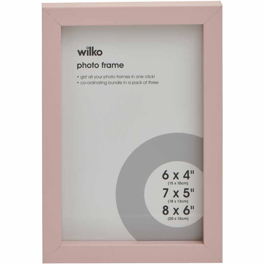 Wilko Blush Multi Photo Frame 3pk Wilko
