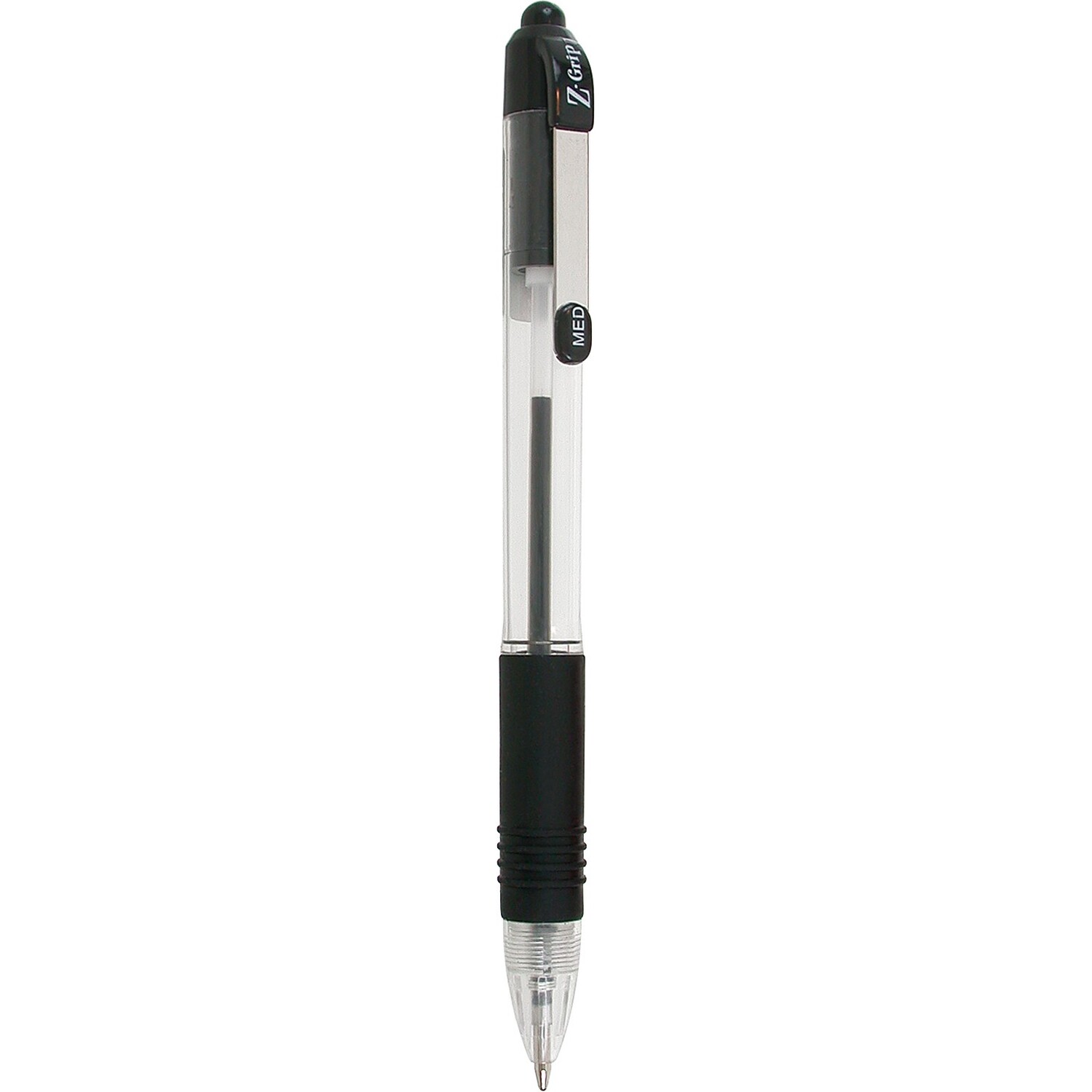 Pack of 8 Black Z-Grip Pens - Black Image 2