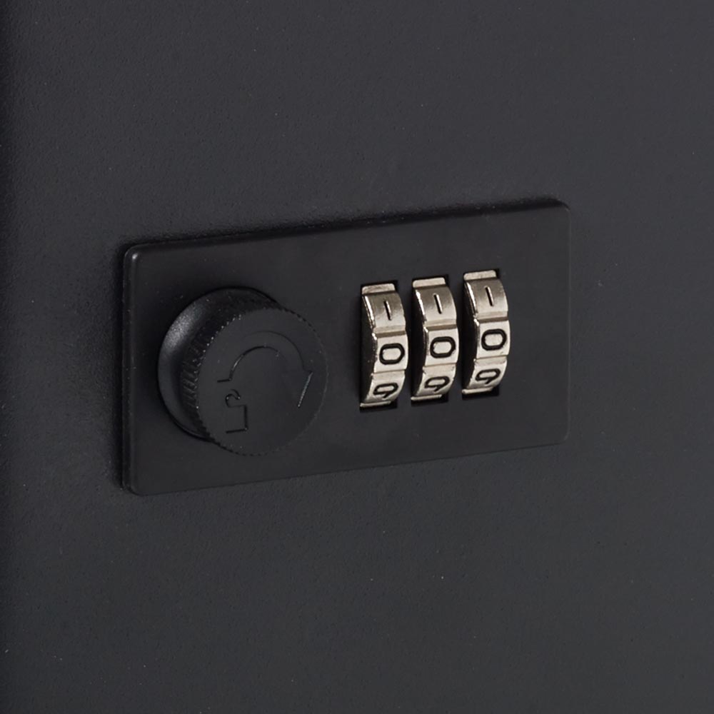 Wilko Black Key Cabinet with Combination Lock Image 4