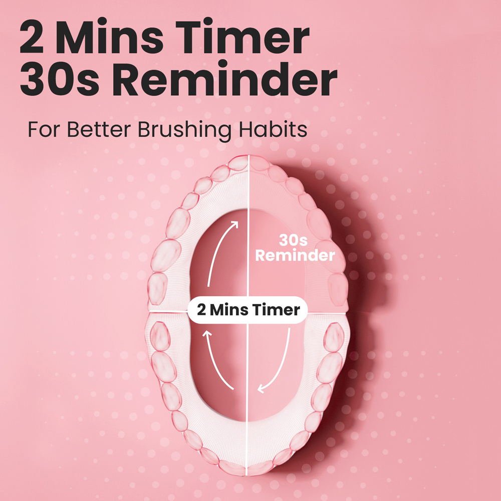 Oclean Kids Pink Sonic Electric Toothbrush Image 7