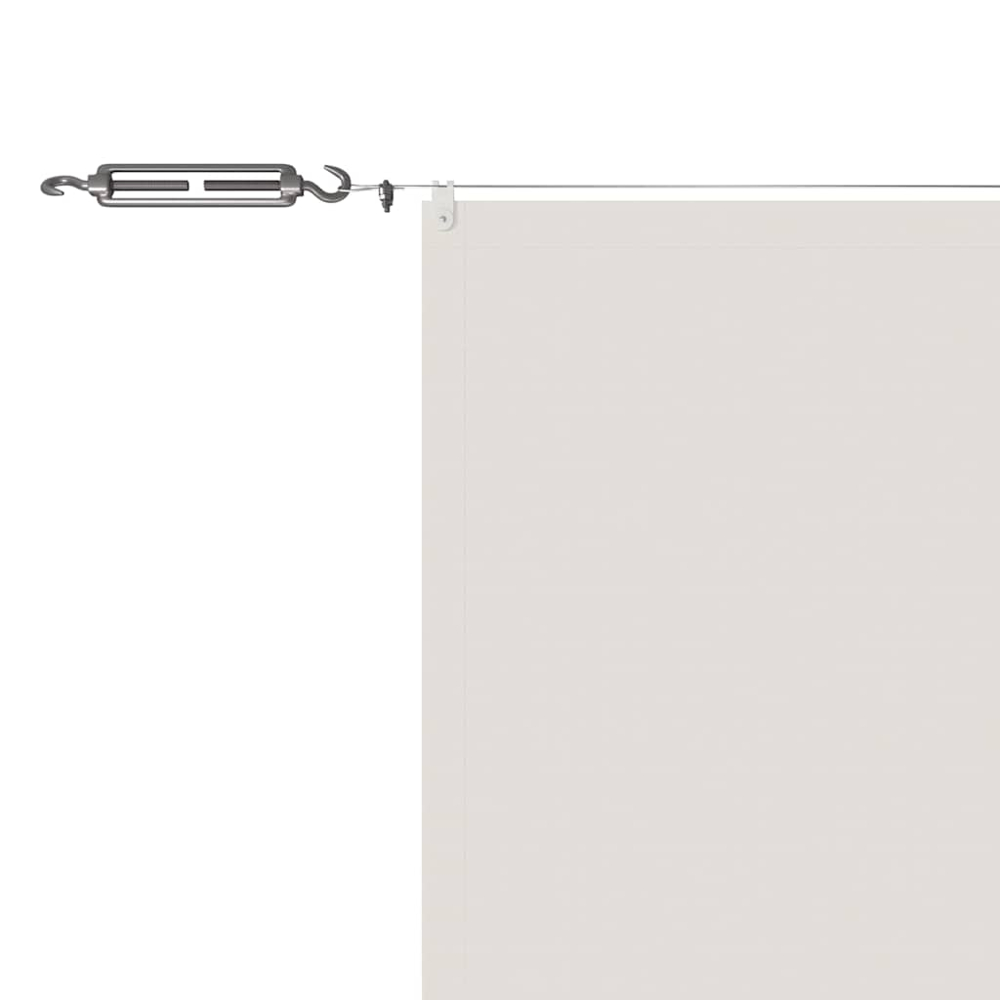 vidaXL White Oxford Fabric Vertical Awning 60cm x 8m Image 4