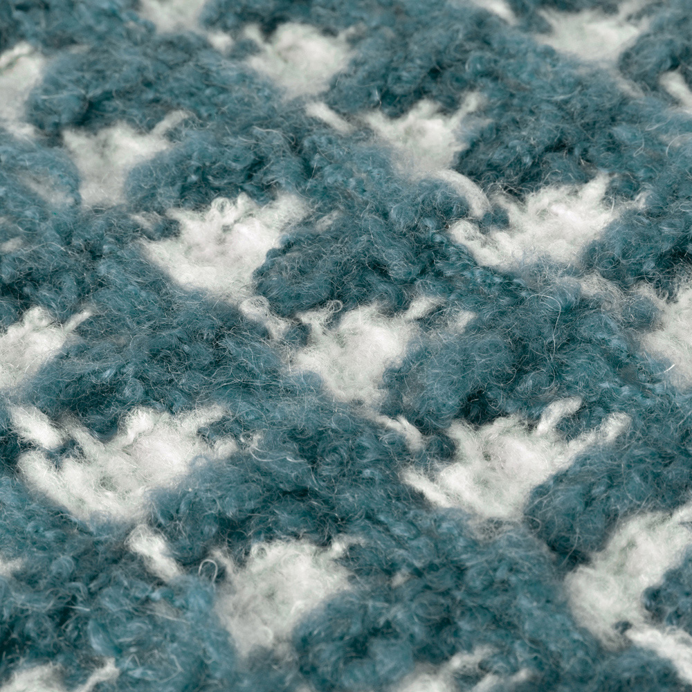 furn. Toasty Teal Waffle Throw 130 x 180cm Image 3