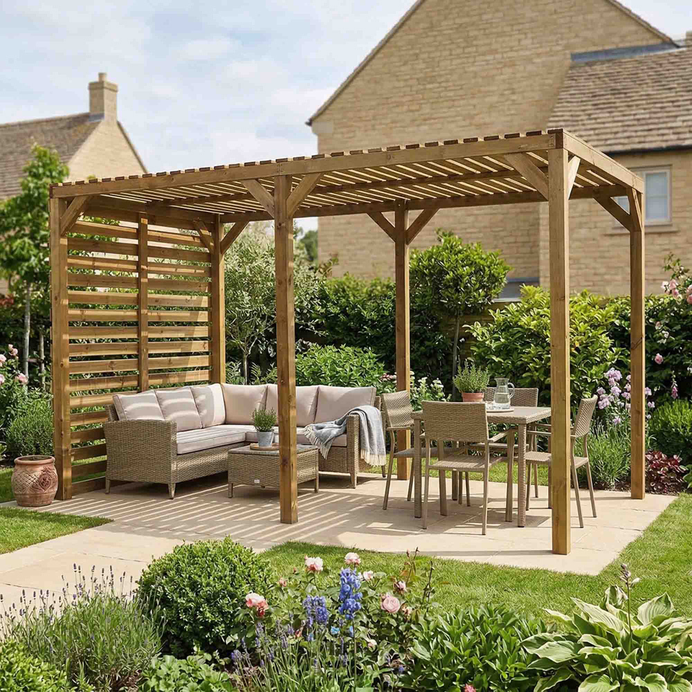 Mercia 4 x 2m Modern Pergola Image 1
