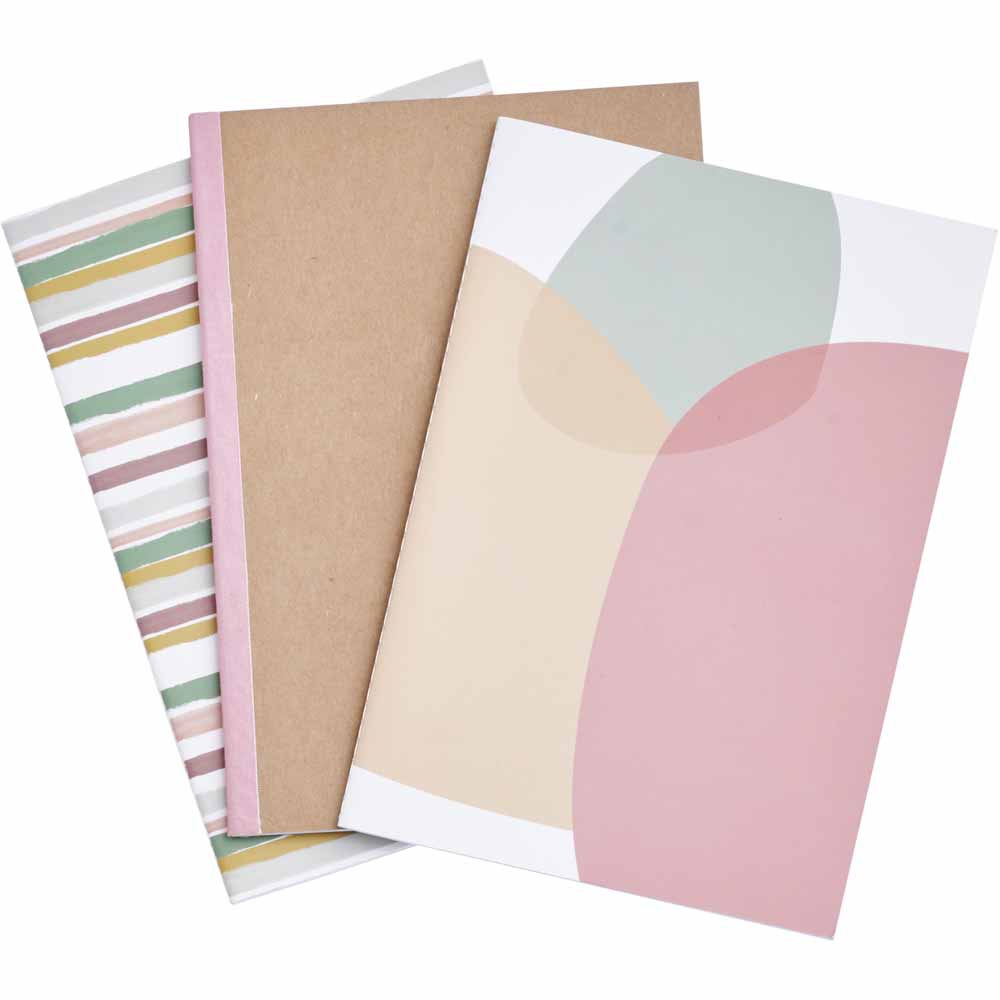 Wilko Exercise Book A5 3pk Homespun Image 2