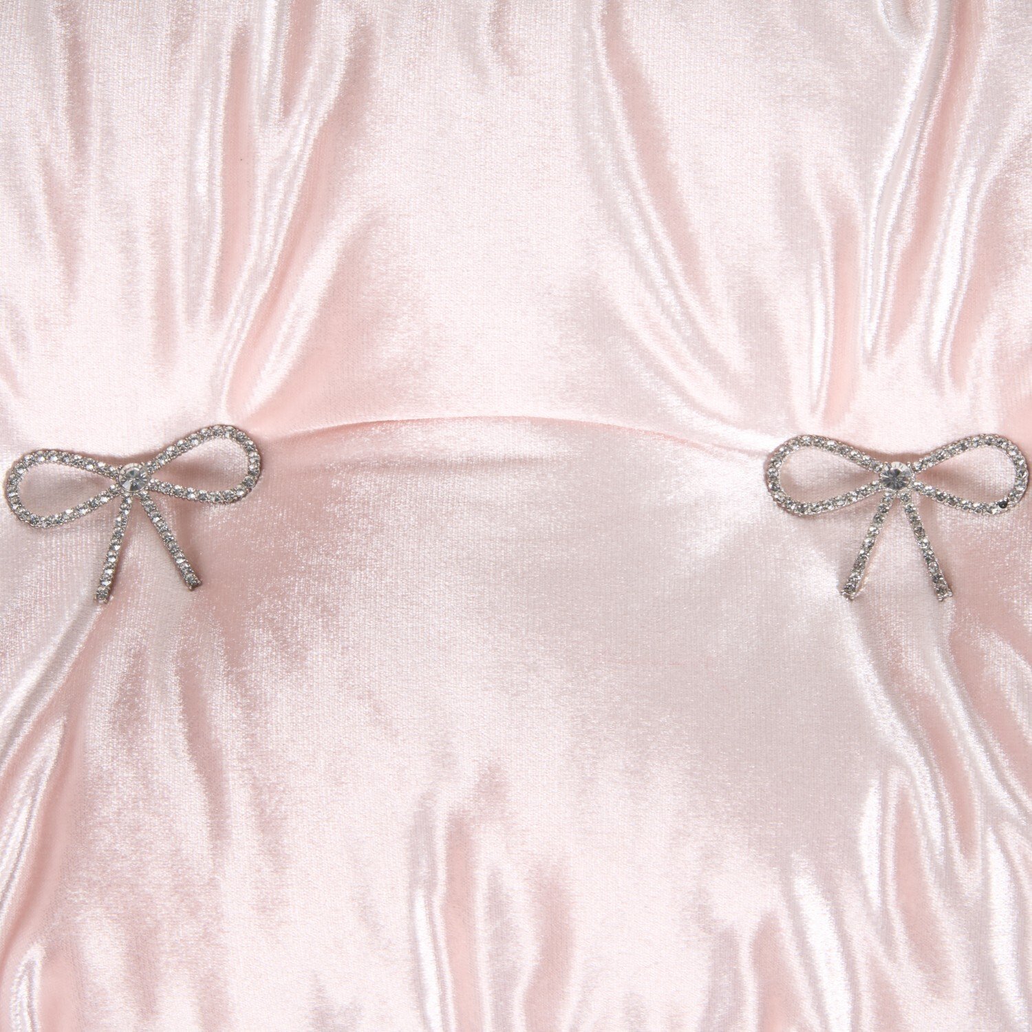Bow Embellished Cushion Pink Image 4