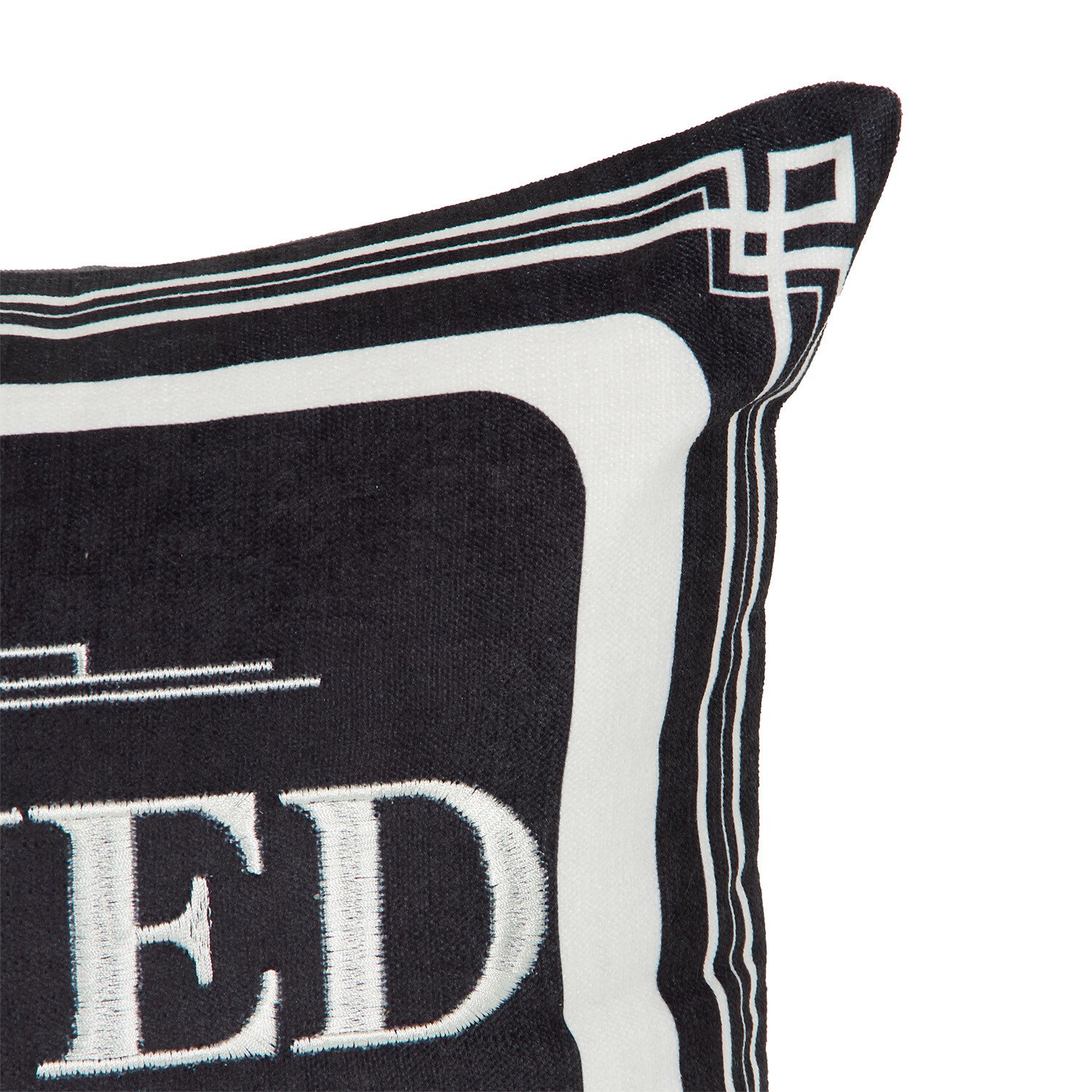 Reserved Until Further Notice Cushion - Black Image 5