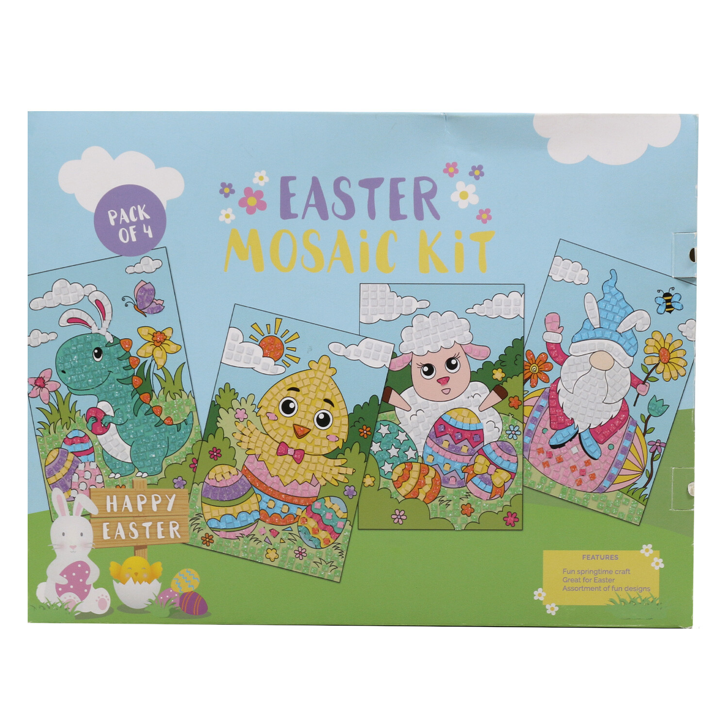 Easter Mosiac Decorating Kit 4 Piece Image