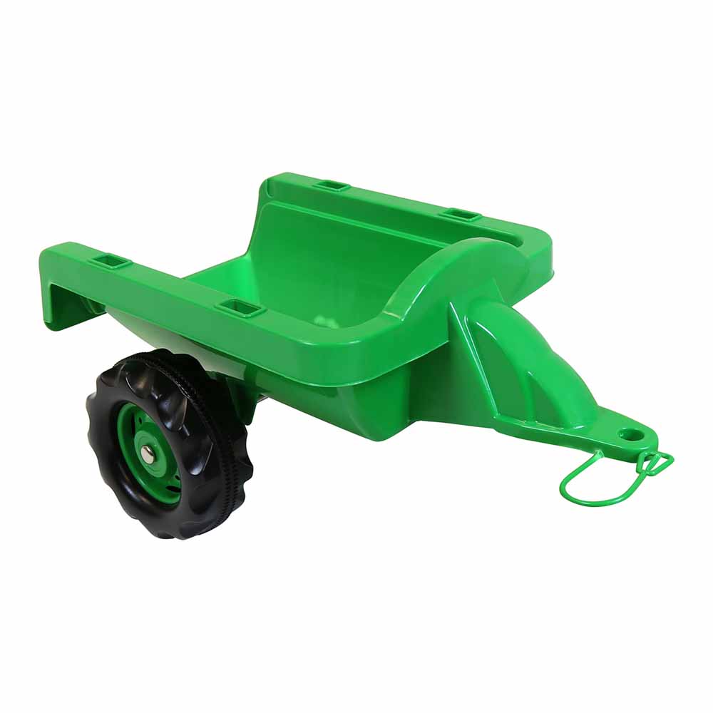 Dolu Children’s Green Ride On Tractor With Trailer Image 5