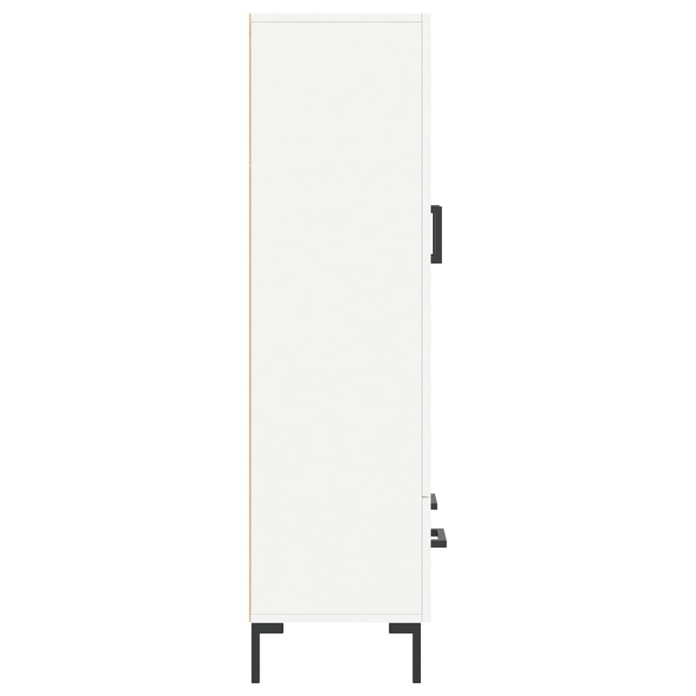 vidaXL 2 Door Single Drawer White Highboard Image 7
