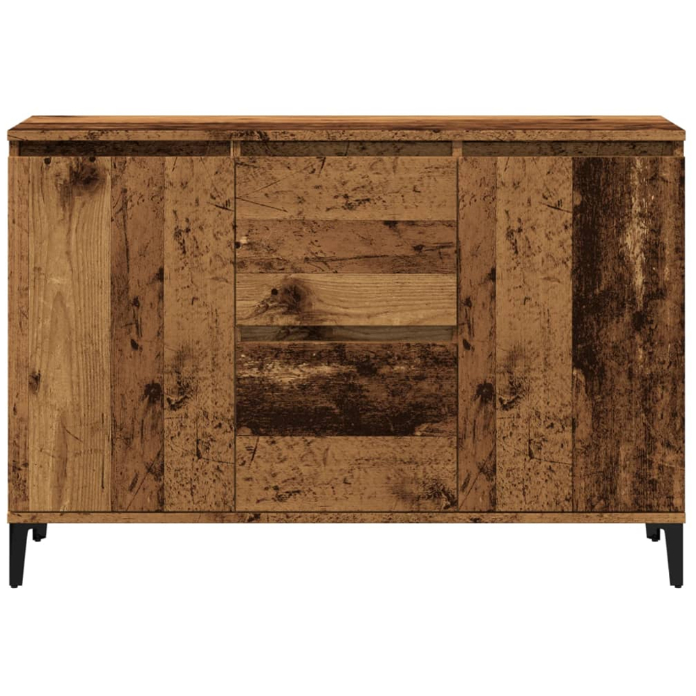 vidaXL 2 Door 2 Drawer Old Wood Sideboard Image 3