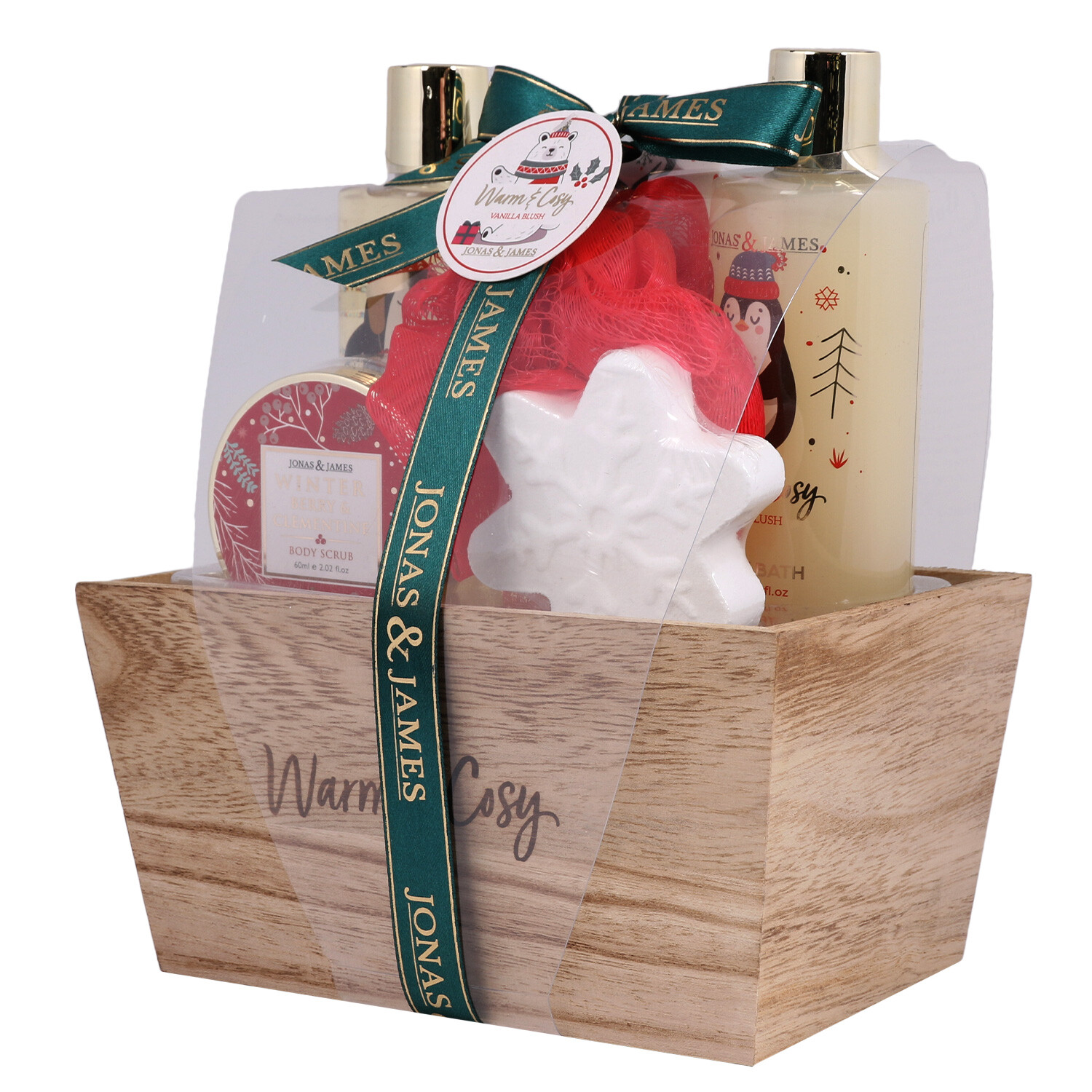 Warm & Cosy Wooden Box Set - Brown Image 2