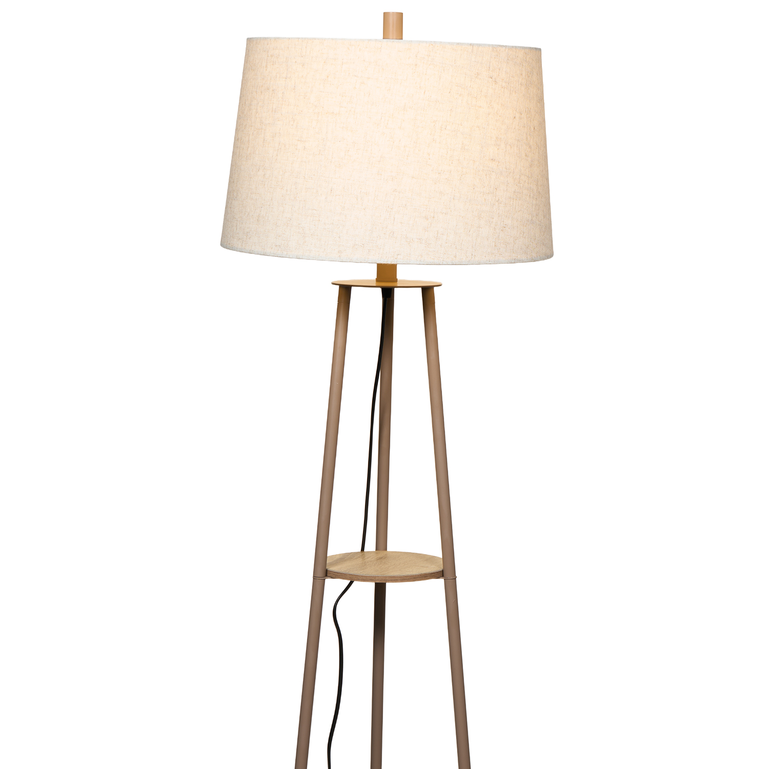 Hendrick Shelf Floor Lamp Latte Image 6