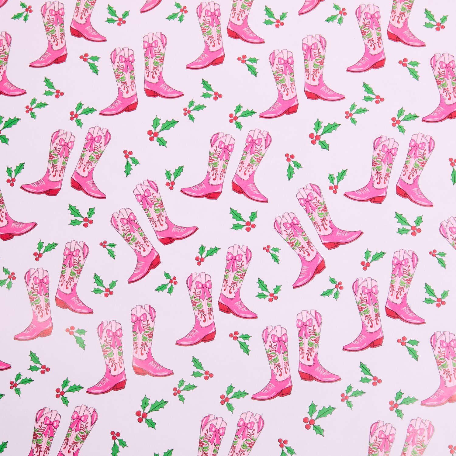 Christmas Western Gift Wrap Image 7
