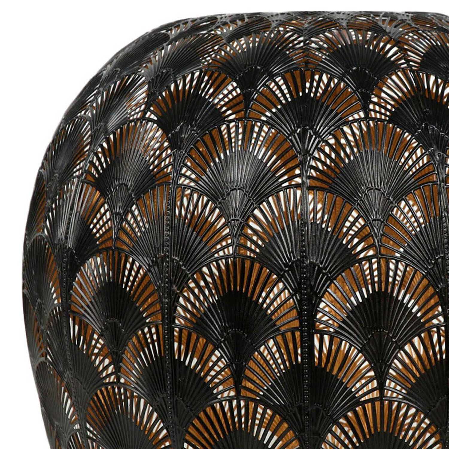 Black and Gold Morrocan Dome Pendant Light Image 2