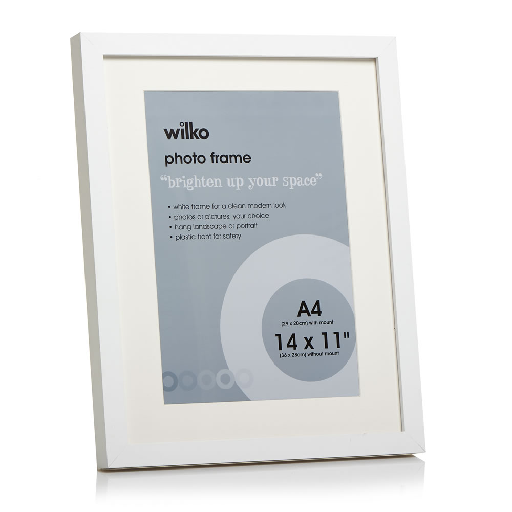 Wilko White Photo Frame 14 x 11 Inch Image 2