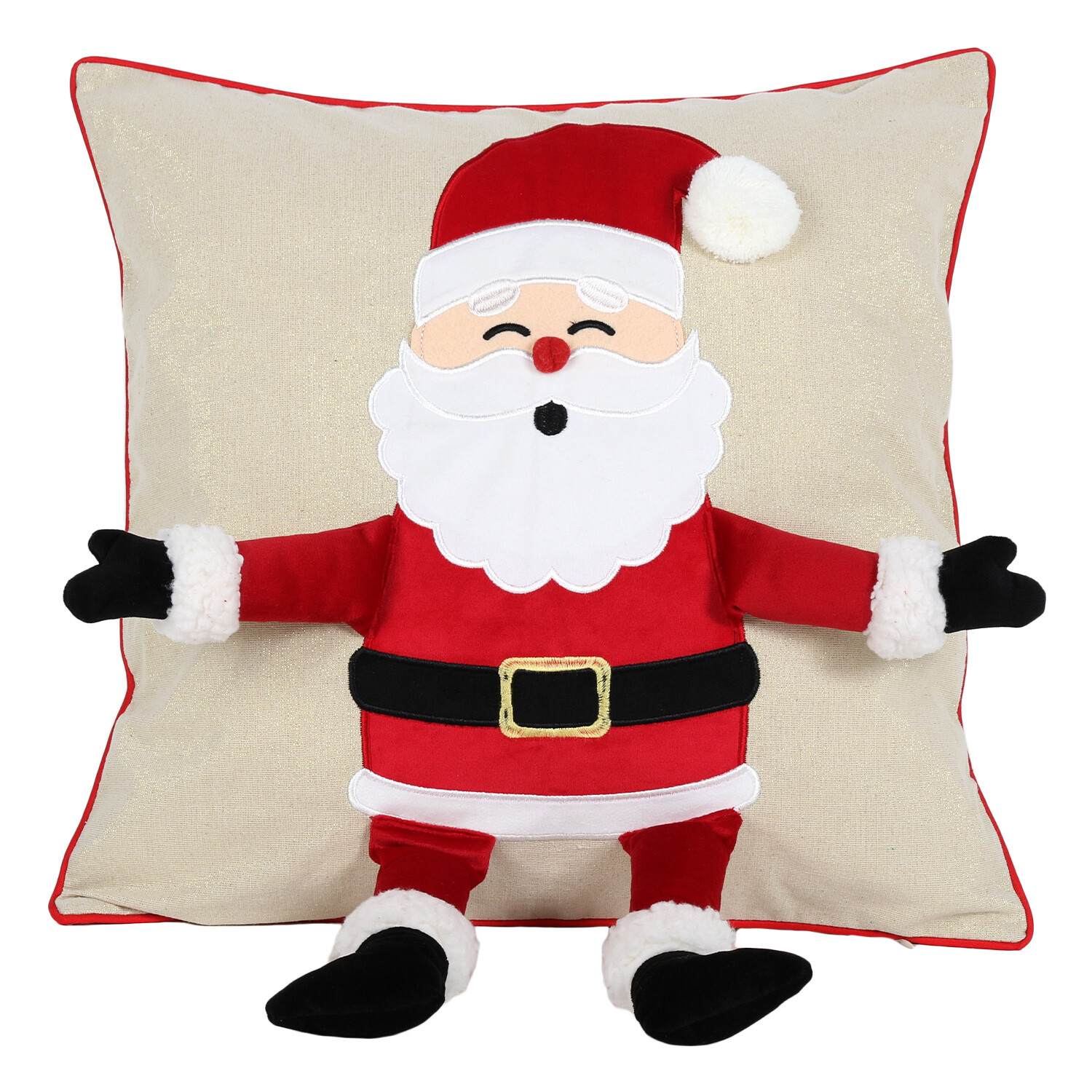 Santa 3D Cushion - Natural Image 1