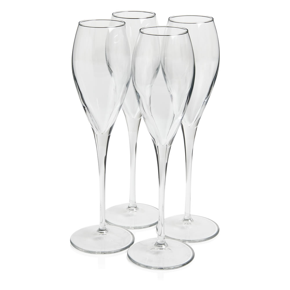 Wilko Champagne Flute 4 pack Image
