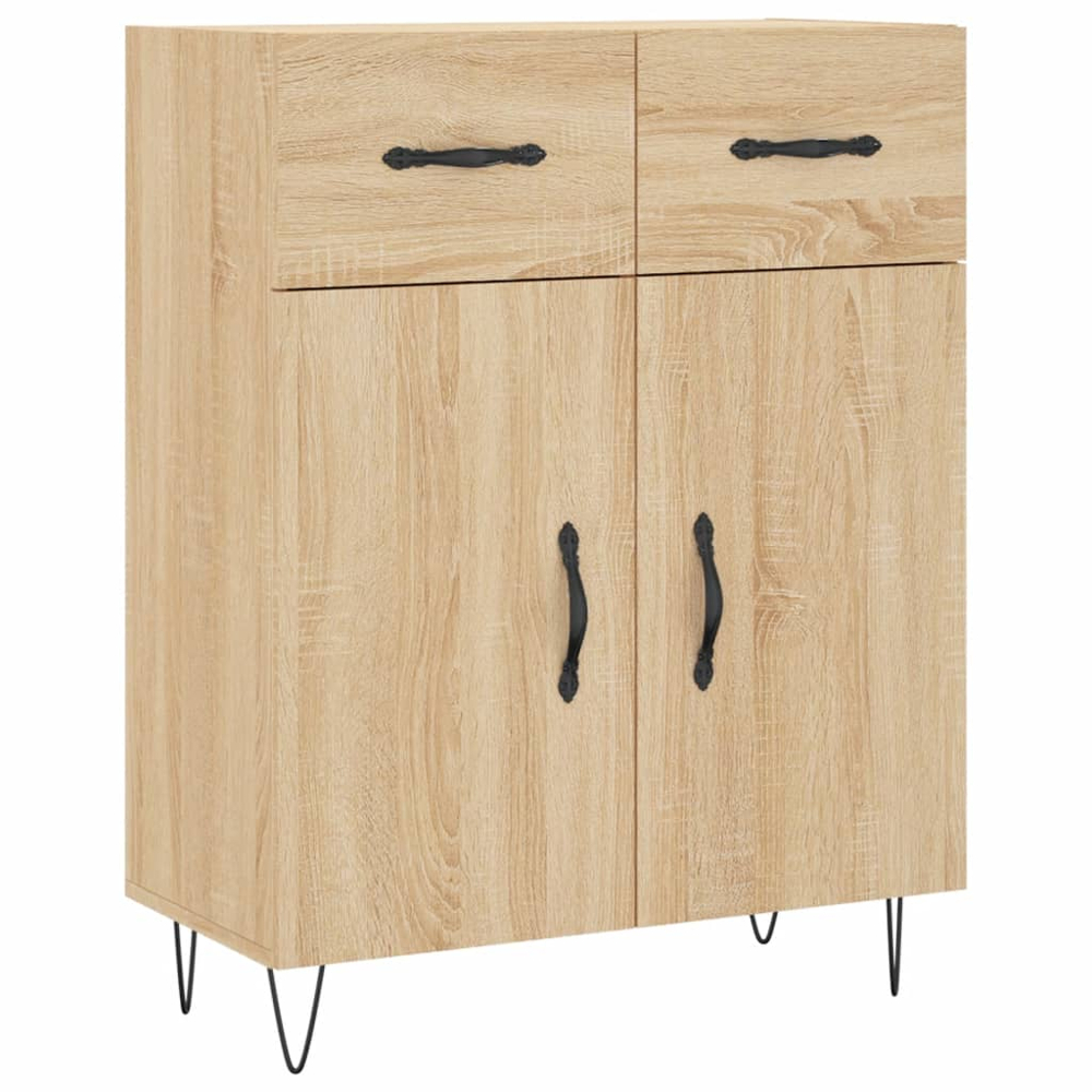 vidaXL 2 Door 2 Drawer 3 Shelf Sonoma Oak Highboard Image 7