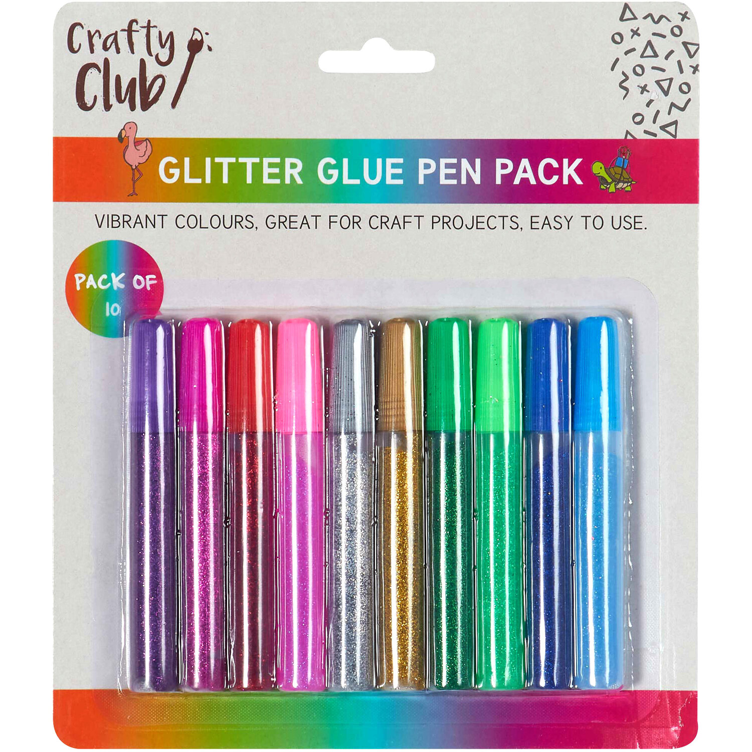 Crafty Club Glitter Glue Pen Pack Image 1