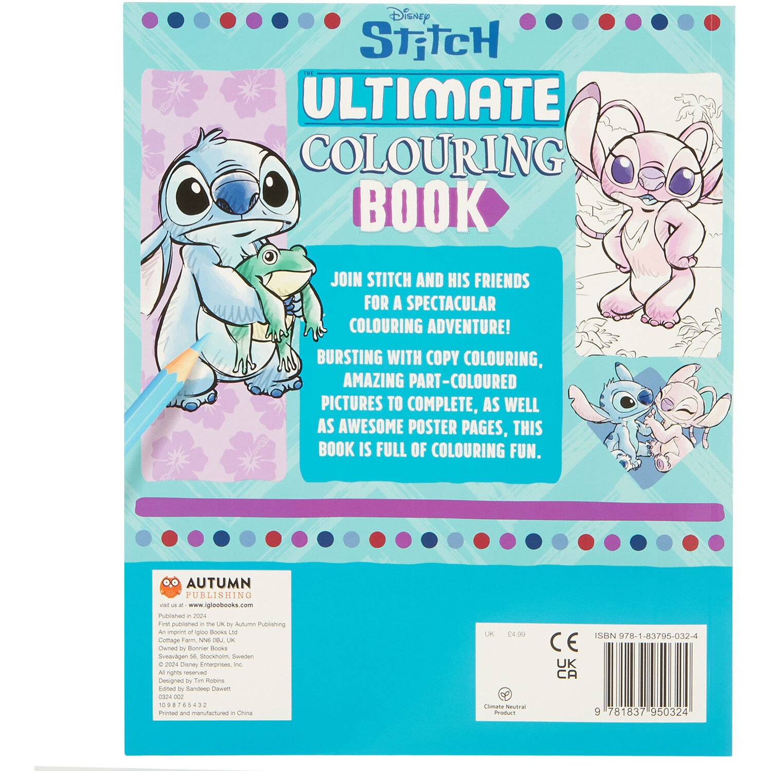 Stitch The Ultimate Colouring Book Image 1