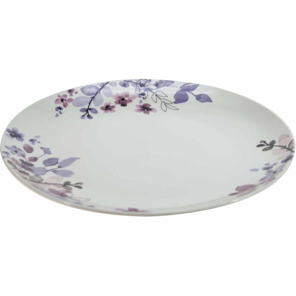 Wilko Midnight Floral Dinner Plate Wilko