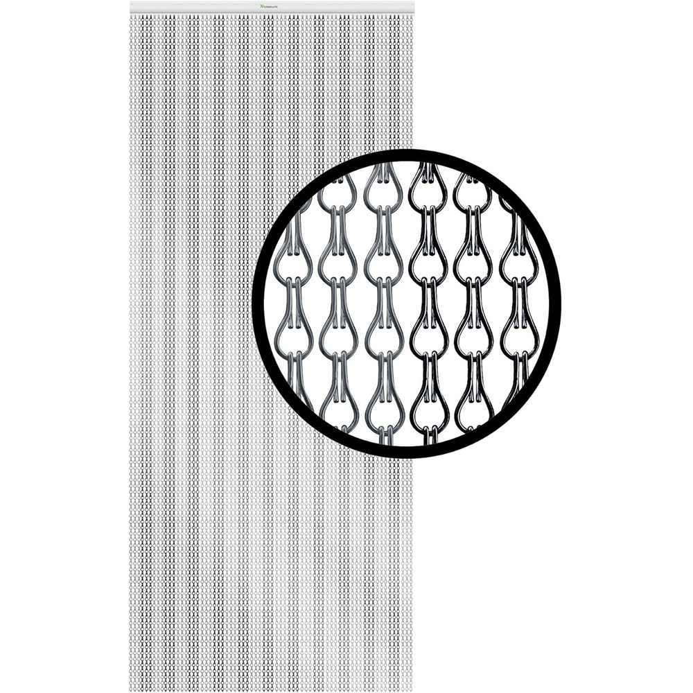 Xterminate Black and Grey Chain Curtain Fly Screen Image 2