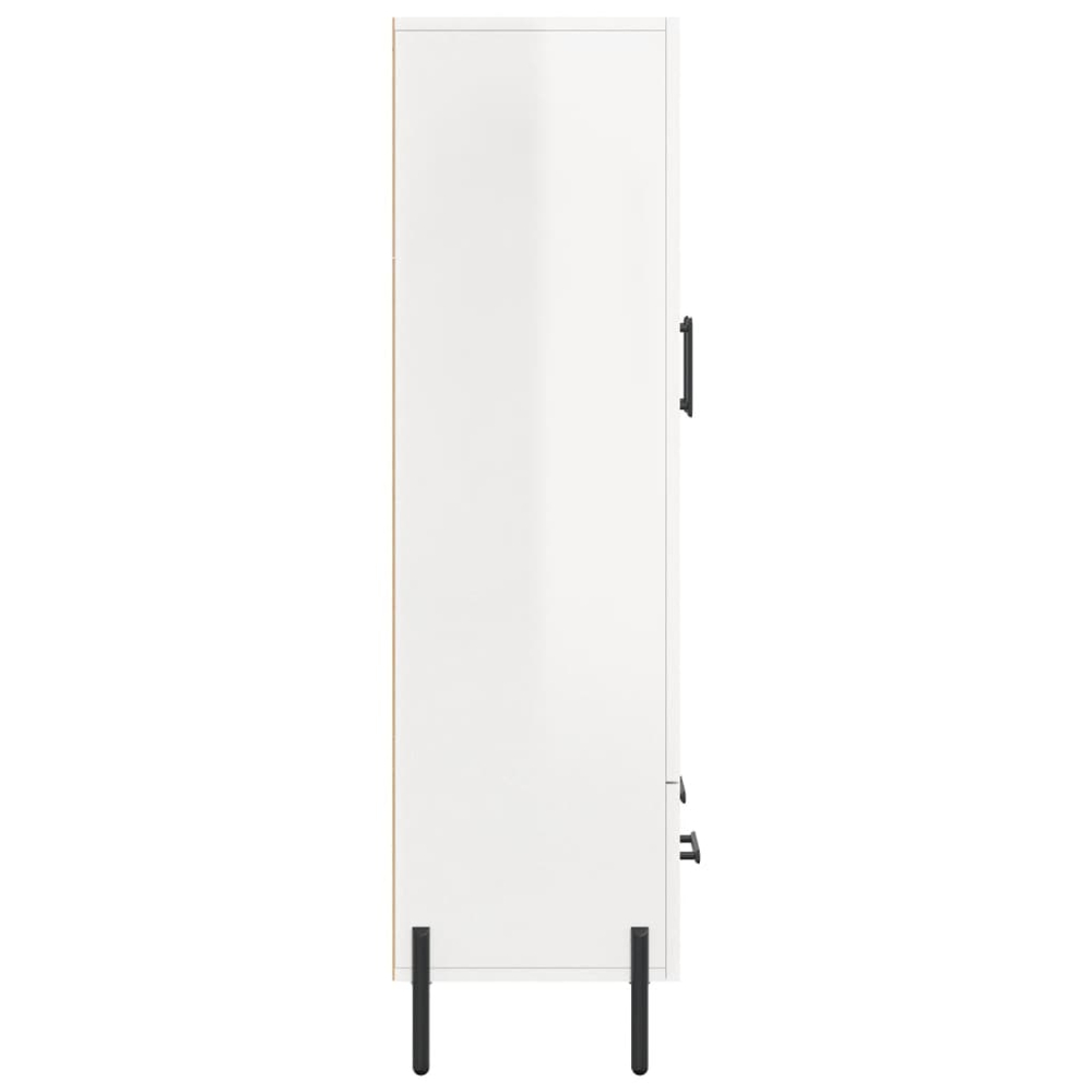vidaXL 2 Door Single Drawer White Highboard Image 7